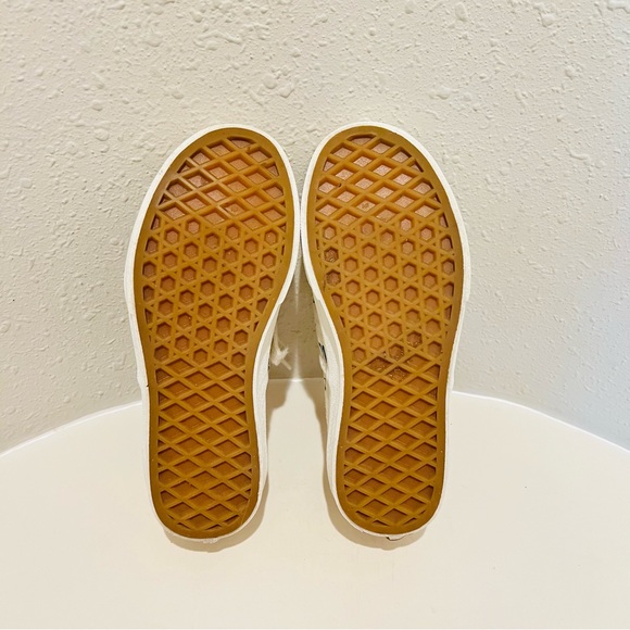 Vans Big Kids Unisex White Olive Lace Up Sneakers Size 13 - Picture 10 of 10